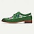 abordables Oxfords Homme-Chaussures habillées pour hommes vert floral coloré imprimés de fleurs richelieu en cuir de vachette pleine fleur italien antidérapant à lacets