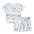 cheap Sets-2 Pieces Toddler Boys T-shirt &amp; Shorts Outfit Cartoon Short Sleeve Cotton Set Outdoor Fashion Daily Summer Spring 3-7 Years White Champagne Yellow