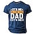 abordables T-shirt 3D homme-fête des pères papa chemises c&#039;est moi salut je suis le papa c&#039;est moi mot homme lettre citations&amp;amp; T-shirt manches courtes à col ras du cou, bleu marine, bleu, vert, imprimé en 3d, style de rue