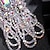 cheap Earrings-Women&#039;s Drop Earrings Layered Precious Statement Imitation Diamond Earrings Jewelry Silver For Wedding Party 1 Pair