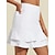 abordables Colección de diseñador-Mujer Falda pantalón de golf Blanco Ligero Prendas de abajo Ropa de golf para damas Ropa Trajes Ropa Ropa