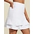 voordelige Designer-collectie-Dames Golf Skorts Wit Lichtgewicht Kleding Onderlichaam Dames golfkleding kleding outfits draag kleding