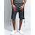 cheap Sweat Shorts-Men&#039;s Cargo Shorts Sweat Shorts Shorts Bermuda shorts Drawstring Elastic Waist Multi Pocket Plain Comfort Sports Knee Length Yoga Daily Fashion Streetwear Black White Micro-elastic