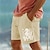 baratos Shorts gráficos masculinos-shorts de algodão masculino shorts de verão shorts de praia estampado cordão elástico na cintura animal oceano conforto respirável curto férias ao ar livre saindo mistura de algodão havaiano casual