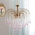 cheap Pendant Lights-LED Chandelier Island Lamp 3 Heads 30/43CM Warm Light Iron Glass Retro Water Drop Snot Lamp French Light Luxury Living Room Dining Room Bedroom Lamp 110-240V