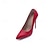 זול נעלי עקב לנשים-בגדי ריקוד נשים עקבים נעליים לבנות יומי עקב סטילטו בוהן מחודדת מִעוּטָנוּת PU לואפר שחור לבן אדום