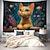 Χαμηλού Κόστους ταπετσαρίες ζώων-αφελής γάτα κρεμαστή ταπετσαρία τοίχου τέχνη μεγάλη ταπισερί τοιχογραφία διακόσμηση φωτογραφία σκηνικό κουβέρτα κουρτίνα σπίτι κρεβατοκάμαρα διακόσμηση σαλονιού κουκουβάγια λιοντάρι