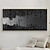 levne Abstraktní malby-temná strana měsíce nástěnné umění černá malba ručně malovaná olejomalba 3D texturované plátno nástěnné umění dekorace obývacího pokoje