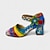 זול נעלי וינטג&amp;#39; לנשים-בגדי ריקוד נשים סנדלים נעלי וינטג&#039; נעליים בעבודת יד נעלי וינטג&#039; בלט ביד חתונה מפלגה פרחוני פרח חסום את העקב עקב פנטזיה בוהן מציצה אלגנטית וינטאג&#039; עור רצועת קרסול כחול