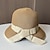 abordables Sombreros de fiesta-Sombreros Acrílico / Algodón Hebra Sombrero de copa Sombrero para el sol Casual Festivos Elegante Retro Con Pajarita Color Puro Celada Sombreros