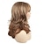 cheap Older Wigs-Medium Mixed Blonde Curly Wavy Wig Synthetic Wig Yaki Straight With Bangs Wig Medium Length Blonde Synthetic Hair Women&#039;s Blonde