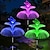 levne Světla cesty &amp; lucerny-2ks solární zahradní světla, vodotěsná nejnovější solární venkovní světla dekorativní, 7 barev měnící dvojité medúzy a motýly solární květinová světla pro vánoční bazén venkovní zahradní dekorace