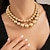 preiswerte Halsketten-Halsketten Künstliche Perle Damen Modisch Luxus Layer-Look Hochzeit Kreisform Modische Halsketten Für Hochzeit Party