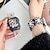 Недорогие Ремешки для часов Apple-Ювелирный браслет Совместим с Ремешок для часов Apple Watch 38мм 40мм 41мм 42мм 44мм 45мм 49мм Блестящий бриллиант Бусины Регулируется сплав Бусины Сменный ремешок для часов для iwatch Ultra 2 Series