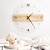 cheap Wall Accents-Wooden Wall Clock Nordic Simple Wall Clock Minimalist Simple Design Decorative Wall Clock Living Room Decor 40 CM