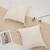 preiswerte Kissen-Trends-Boho getufteter dekorativer Kissenbezug mit weißen Streifen aus Baumwolle und beige Quaste für Zuhause, Schlafzimmer, Wohnzimmer