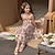 levne Květinové šaty-dětské dívčí šaty denní bavlna léto jaro 2-12 let vícebarevné