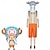 billige Anime-kostymer-Inspirert av One Piece Tony Tony Chopper Anime  &quot;Cosplay-kostymer&quot; Japansk Halloween Cosplay-drakter Kortermet Kostume Til Dame