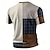 お買い得  メンズヘンリーTシャツ-チェック デザイナー 男性用 3Dプリント Tシャツ ヘンリーシャツ カジュアル 日常 Tシャツ ホワイト 半袖 ヘンリー シャツ 夏 衣類 S M L XL XXL 3XL