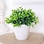 economico Fiori finti &amp; Vasi-pianta in vaso artificiale realistica con foglie di pesco