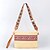 preiswerte Umhängetaschen-Damen Umhängetasche Schultertasche Clutch Handgelenk-Tasche Stroh Täglich Festtage Strand Geflochtene Riemchen Hohe Kapazität Multi-Carry Patchwork Nationales Totem Mandelfarben Schwarz Khaki