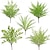 levne Umělé rostliny-boston kapradina simulovaná kapradina zeleň měkká pryž železný drát perská tráva korálové listy domácí dekorativní umělá rostlina nástěnná dekorace falešné květiny