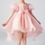 abordables Robes de fête-Enfants Fille Robe de fête Couleur unie Manche Courte Occasion spéciale Princesse Polyester robe soirée Eté Printemps 3-12 ans Rose Claire Vert