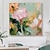 preiswerte Blumen-/Botanische Gemälde-Ölgemälde handgefertigt handgemalt Wandkunst abstrakte Blumen Leinwand Malerei Wohndekoration Dekor gespannten Rahmen fertig zum Aufhängen