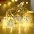 cheap LED String Lights-1PC String Light with Remote USB 3M 118in 20LED Golden Iron Art Love Light String LED Decorative Light Small Night Light Suitable for Room Decoration Remote Control Timed Dimming 8 Mode Flashing Outdoor Wedding