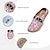 Χαμηλού Κόστους Παπούτσια γραφικών εκτύπωσης-Γυναικεία Χωρίς Τακούνι Παντόφλες Slip-Ons Παπούτσια εκτύπωσης Παπούτσια από Καραβόπανο Καθημερινά Διακοπές Ταξίδια Φλοράλ Αγκράφα Επίπεδο Τακούνι Στρογγυλή Μύτη Διακοπές Καθημερινό Ανατομικό Πανί