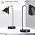 voordelige Tafellampen-industriële dimbare bureaulamp met 2 USB-oplaadpoorten stopcontact, aanraakbediening nachtkastje leeslamp flexibele kop, zwart metalen tafellamp voor slaapkamer kantoor woonkamer, lamp inbegrepen