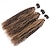 billige 3 pakker hårvever med ekte hår-4/27 kinky krøllete hårbunter fremhever menneskehårbunter brasilianske hårvevebunter 3/stk remy hair extensions for kvinner