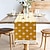 preiswerte Tischläufer-Tischläufer mit Quasten, Frühlingsstern-Applikation, Vintage-Stil, französisches Landhaus, doppellagiges Polyester