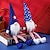 levne Event &amp; Party Supplies-Americký den nezávislosti kuželový klobouk panenky na zavěšení nohou - kreativní ozdoby pro starší panenky pro slavnostní vystavení na pamětní den / 4. července