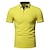 cheap Classic Polo-Men&#039;s Golf Shirt Golf Polo Work Casual Lapel Short Sleeve Basic Modern Plain Patchwork Button Spring &amp; Summer Regular Fit Black White Yellow Light Green Red Navy Blue Golf Shirt