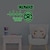 billige Vægklistermærker-glød-i-mørke grøn gaming controller wallsticker - aftagelig, ideel til stue, soveværelse, familie spillerum, børneværelse, hjemmebaggrund dekoration vægkunst