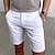 cheap Work Shorts-Men&#039;s Shorts Summer Shorts Work Shorts Button Pocket Plain Comfort Short Holiday Beach Weekend Fashion Casual Black White Micro-elastic