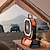 tanie Wentylatory-wentylator kempingowy na świeżym powietrzu akumulatorowy wentylator namiotowy na USB z oświetleniem LED wentylator namiotowy zasilany baterią USB na kemping z hakiem przenośny wentylator do podróży