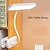 tanie Lampy biurkowe-1 szt. 360° elastyczny gabinet z zaciskiem lampa biurkowa składana lampka nocna do sypialni gabinet czytanie praca biurowa led dotykowy ochrona oczu nauka spania i dedykowane lampy biurkowe ochrona