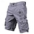 preiswerte Bedruckte Cargo-Shorts für Herren-Cargo-Shorts für Herren mit mehreren Taschen, Kompass-Aufdruck, Sport- und Outdoor-Shorts, klassische Unterteile