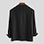 Χαμηλού Κόστους Βαμβακερό Λινό Πουκάμισο-Ανδρικά Πουκάμισο Βαμβακερό λινό πουκάμισο Casual πουκάμισο Μαύρο Καμηλό Μακρυμάνικο Σκέτο Λαιμόκοψη V Καλοκαίρι Causal Καθημερινά Ρούχα Με Κορδόνια