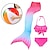 billiga Barn&quot;-barn flickor badkläder med badboll bikini 3st baddräkt mermaid tail den lilla sjöjungfrun badkläder gradient ärmlös blå regnbåge röd strand aktiv