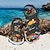 cheap Graphic Print Shoes-Men&#039;s Sandals Print Shoes Flat Sandals Fashion Sandals Sporty Sandals Sporty Casual Beach Outdoor Daily Vacation PVC Waterproof Breathable Comfortable Magic Tape Yellow Pink Blue Summer