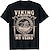 cheap Everyday Cosplay Anime Hoodies &amp; T-Shirts-Viking Tattoo T-shirt Pattern Graphic T-shirt For Men&#039;s Adults&#039; Hot Stamping Casual Daily