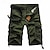 cheap Cargo Shorts-Men&#039;s Cargo Shorts Bermuda shorts Hiking Shorts Leg Drawstring Multi Pocket 6 Pocket Plain Comfort Knee Length Daily Sports Cotton Streetwear Stylish ArmyGreen Khaki Micro-elastic