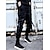 お買い得  カーゴパンツ-メンズ　カジュアル　パンツ　マルチポケット　ストリート　ウェアハーレム　ファッション　カーゴジョガージム　巾着　ロングパンツ　プラスサイズ パンツ 伸縮性 ソリッド 履き心地よい ミディアムウエスト ブラック