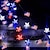 ieftine Fâșii LED-lumini cu leduri patriotice lumini de decor pentru ziua independenței 2m 20leduri alimentate cu baterii stele din 4 iulie lumini de zâne roșu alb albastru decorare a casei de vacanță