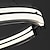 abordables Lustres-suspension led 62cm 1 lumière anneau cercle design dimmable métal verre luxueux style moderne salle à manger chambre suspension uniquement dimmable avec télécommande