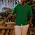 Недорогие мужская рубашка на пуговицах-Муж. Рубашка Кнопка рубашка Повседневная рубашка Летняя рубашка Пляжная рубашка Черный Белый Розовый Синий Зеленый С короткими рукавами Полотняное плетение Лагерный воротник Гавайский Праздники