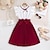 cheap Dresses-Summer Matching Children&#039;s Girls Princess Dress Short-sleeved Pleated Dress